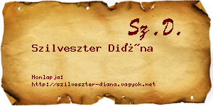 Szilveszter Diána névjegykártya